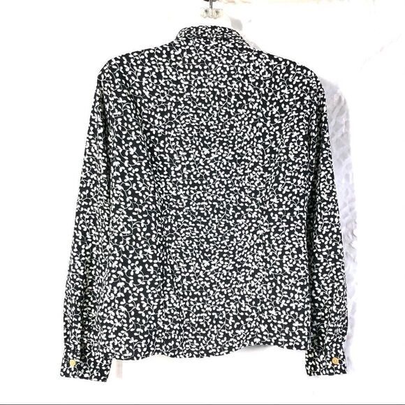 Covington petite floral button up blouse shirt top - Picture 2 of 12